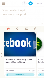 Klout app on iPhone 5 iOS7