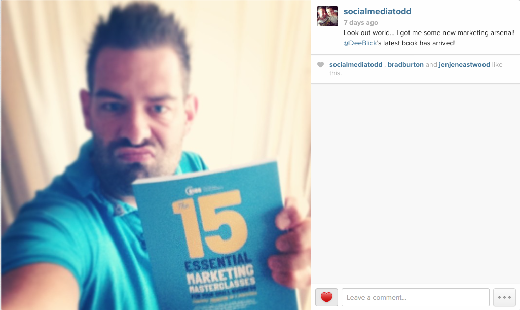 I had to send a selfie to Dee with my book too - I promised!