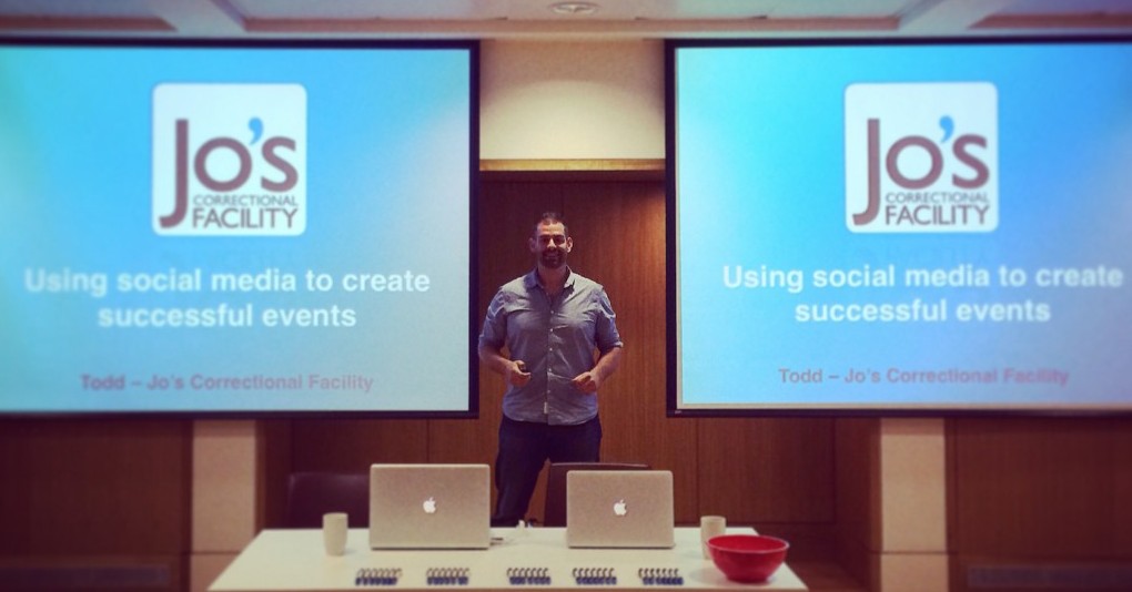 Todd training social media in Oxford University
