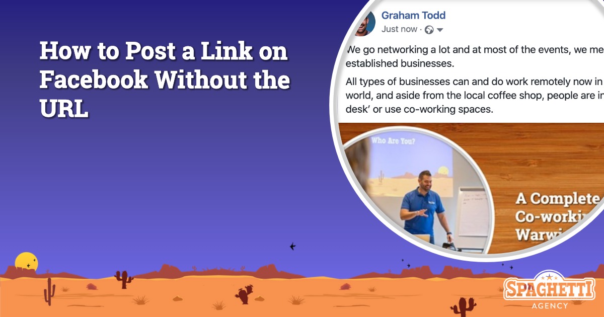 How to Post a Link on Facebook Without the URL