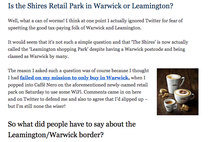 Blogging about local issue gets traffic