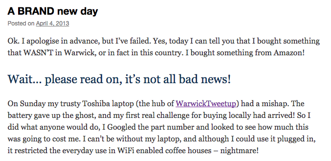 Blogging daily for your business