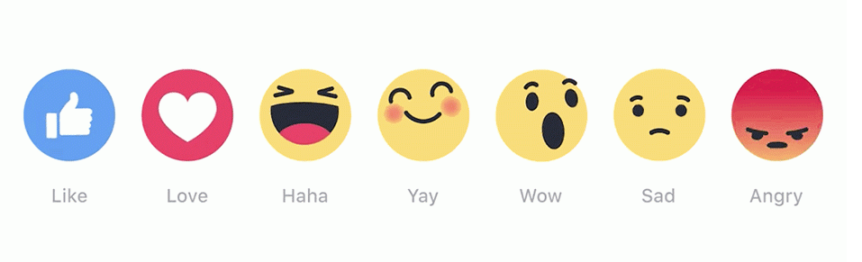 new Facebook reactions for business Pages