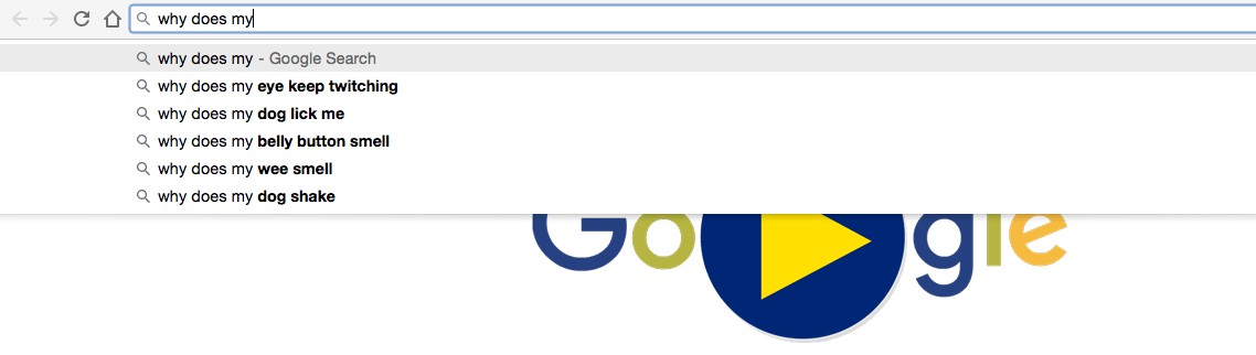 Google auto complete - blogging ideas for your next post