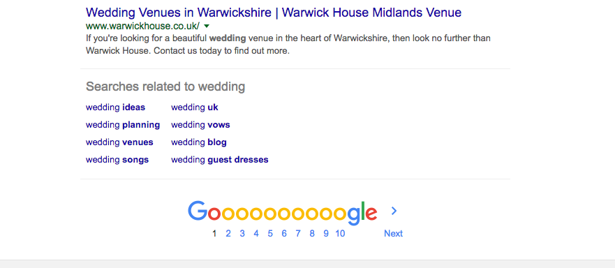 Google's suggested search can help with blogging idea
