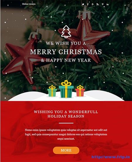 Christmas email templates