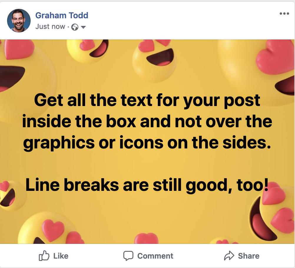 Backgrounds on Facebook posts Backgrounds on Facebook posts