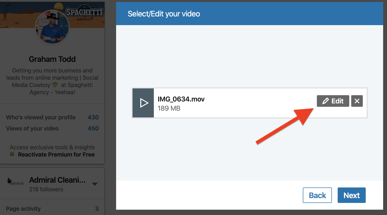 Adding SRT Captions to LinkedIn videos