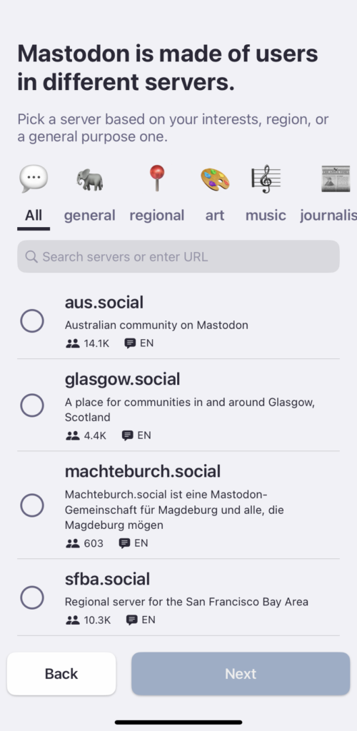 Joining Mastodon_how to create an account_find server